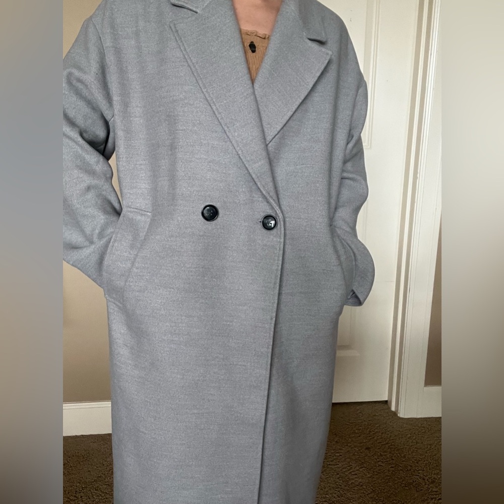 Banana Republic Gray Pea Coat - Picture 4 of 5